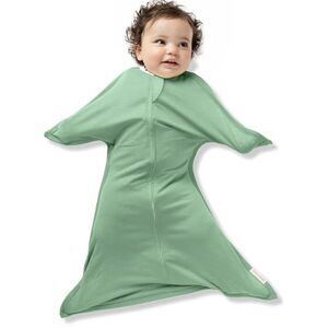 Sleeping Baby Zipadee Zip Swaddle Sleep Sack Transition Green 3-6M Extra Small